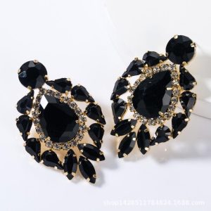 Special Occasion | Womens Enchanted Garden Earrings Accessories Black