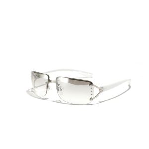 Sunglasses | Womens Y2K Rhinestone Sunglasses Accessories Silver